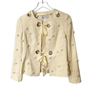 MAX MARA SPORTMAX yellow button jacket